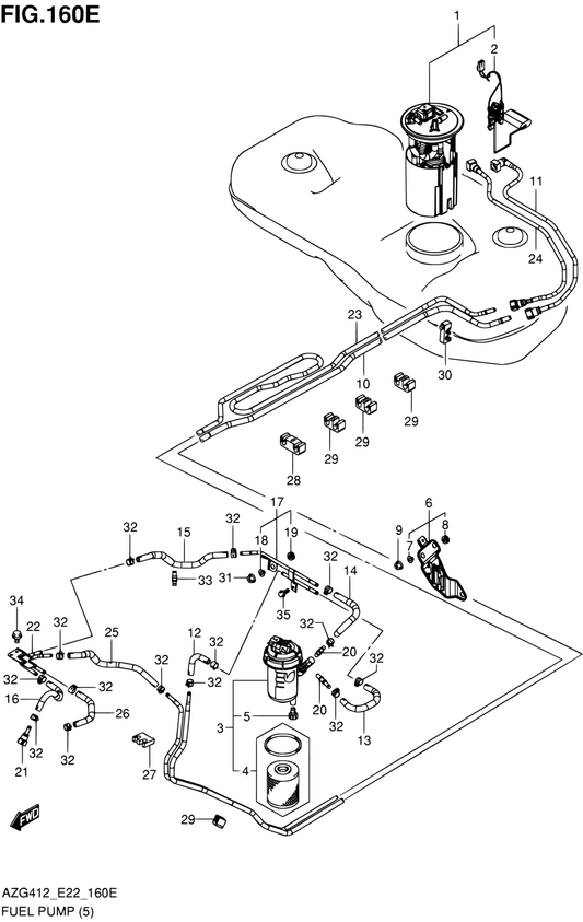 NEW Genuine Suzuki SWIFT 2005-2011 1.3 Diesel Fuel Feed & Return Pipes