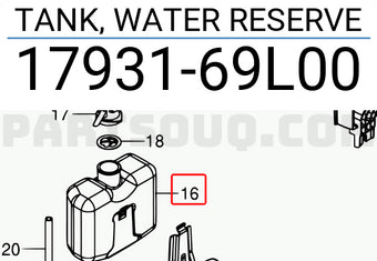 NEW Genuine Suzuki SWIFT 2011-16 Coolant Expansion Bottle Tank 17931-69L00