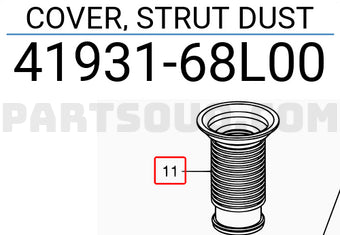 NEW Genuine Suzuki SWIFT 2011-2016 1.6 Suspension Strut Dust Cover 41931-68L00