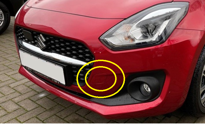 NEW Genuine Suzuki SWIFT 2017 ON Tow Eye Cover Clip Cap PAINTED RED 71712-52R00-ZNB