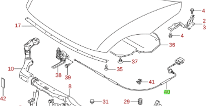 NEW Genuine Suzuki SWIFT Bonnet Hood Release Cable 82160-62J01