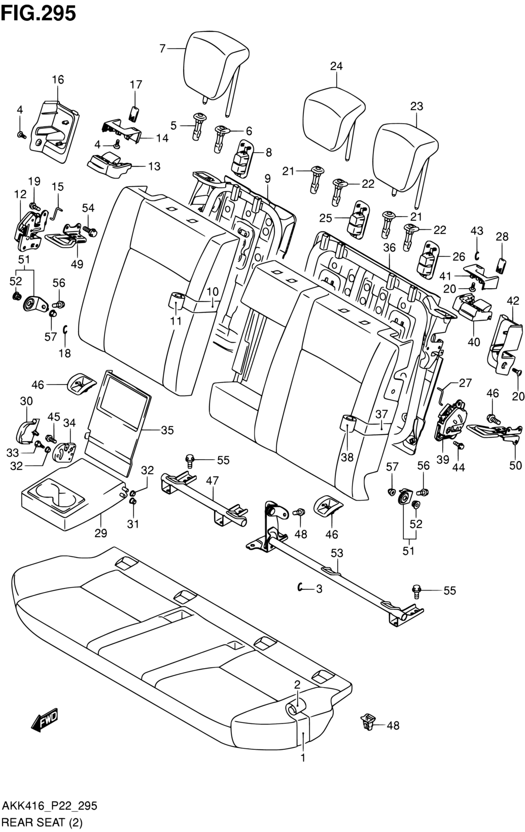 NEW Genuine Suzuki VITARA 2015-2023 Rear Seat Back RELEASE LEVER COVER SCREW 85295-51K00