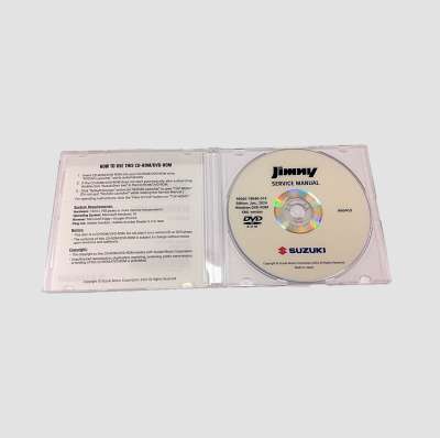NEW Genuine Suzuki JIMNY 2019-On SERVICE WORKSHOP MANUAL DVD 99560-78R40-018