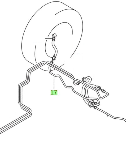 NEW Suzuki SWIFT SPORT 2005-2011 Brake METAL PIPE HOSE Rear Right 51510-57K00