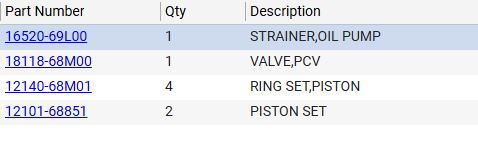 NEW Genuine Suzuki Parts