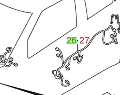 NEW Genuine Suzuki SWIFT 2011-2016 5 Front Door WIRE LOOM HARNESS Right 36756-68L30