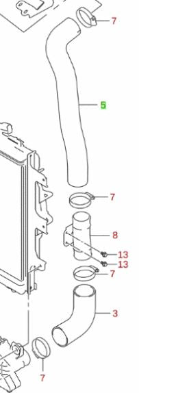 NEW Genuine Suzuki SWIFT SPORT 1.4 INTERCOOLER PIPE Left 13664-81S00