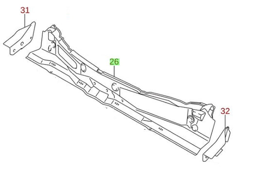 NEW Genuine Suzuki SWIFT 2005-2011 Scuttle Panel 59311-63J00