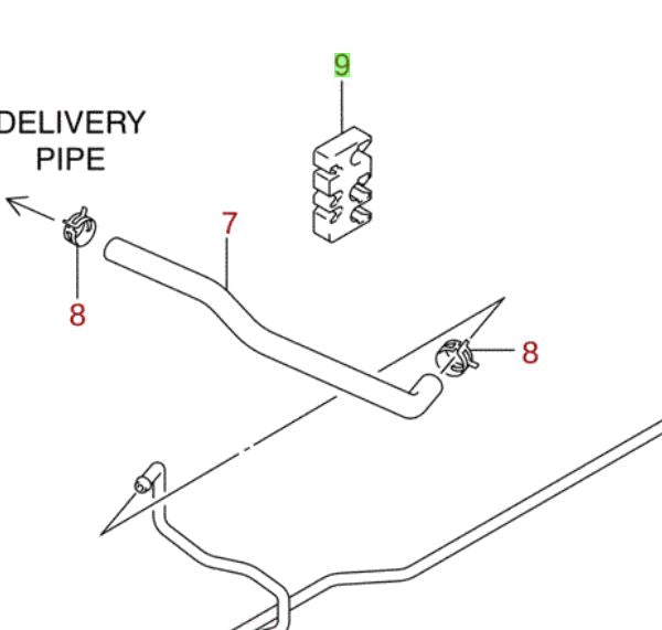 NEW Genuine Suzuki WAGON R Brake / Fuel Pipe Clip Holder 15882-86G00