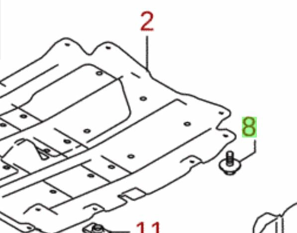 1x NEW Genuine Suzuki SWIFT SCREW BOLT for Undertray 09122-76010