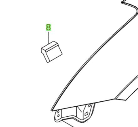 NEW Genuine Suzuki Wing Fender Cushion 72377-68L00