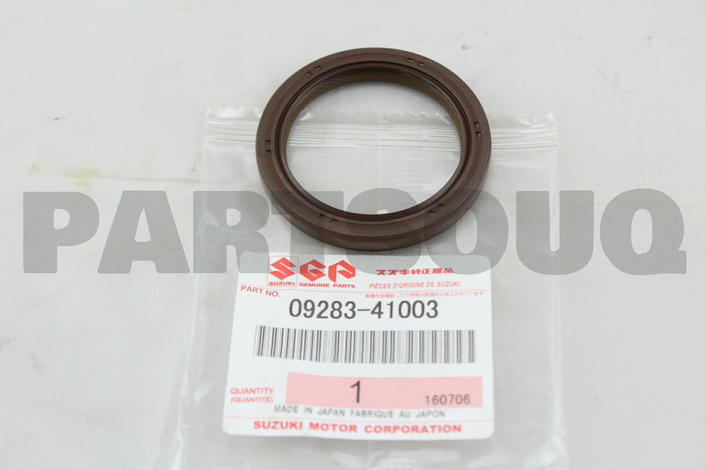 NEW Genuine Suzuki SWIFT 1.3 Front Crankshaft Oil Seal 09283-41003
