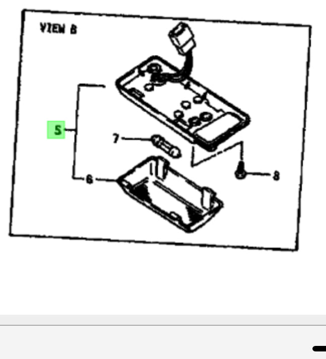 NEW Genuine Suzuki CARRY VAN 1.0 Boot Luggage Interior Room Light 36210-85020-5RU