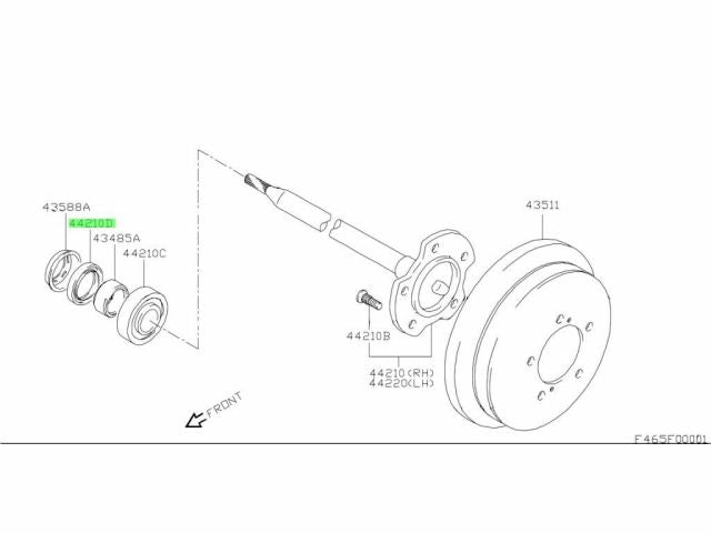 NEW Genuine Suzuki GV 2.0 2000-05 REAR HALF SHAFT Driveshaft Seal 43592-65D00