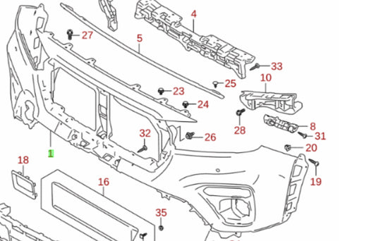NEW Gen Suzuki SX4 S-CROSS 2022-On Front BUMPER Cover PRIMED 71711-63T10-799