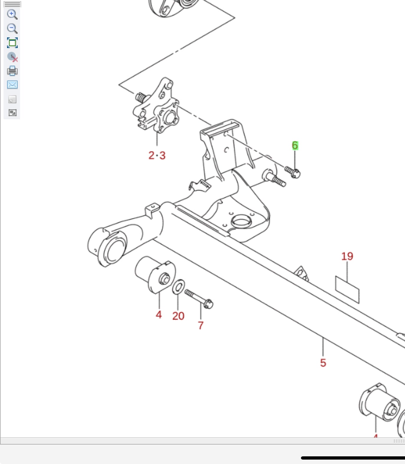 1x NEW Genuine Suzuki SWIFT SPORT 2005-11 Rear Suspension Beam Bolt 09103-12093