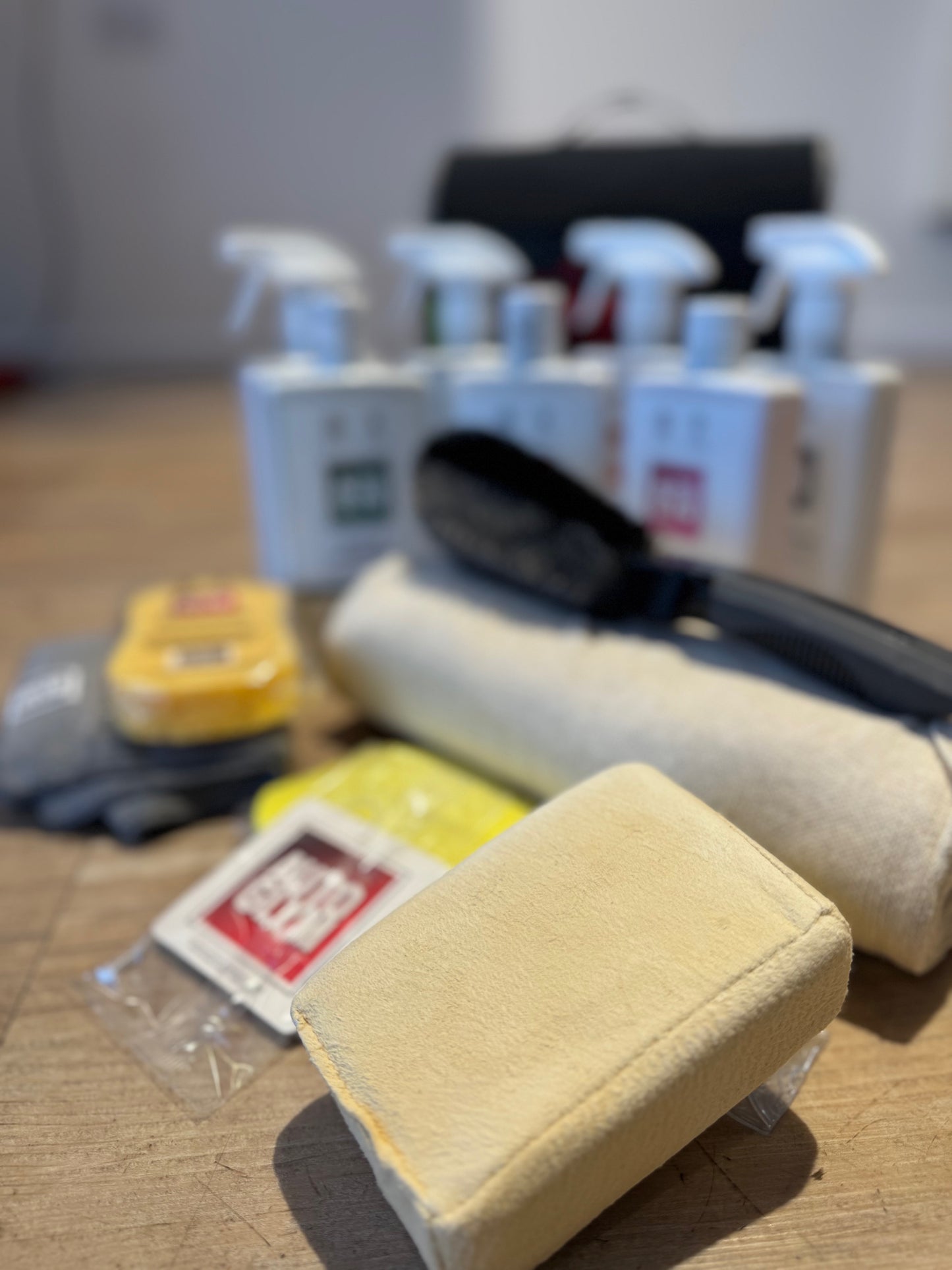 NEW AutoGlym Personalised 15pc PERFECT BODYWORK WHEELS INTERIOR CLEANING VALETING BAG KIT CAR WASH SET