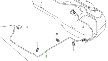NEW Genuine Suzuki SWIFT 2011-16 1.2 Petrol Fuel Feed/Return Metal Pipes Hoses
