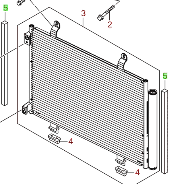 2x NEW Genuine Suzuki SWIFT 2011-2016 Air Con Condenser PACKING 95341-68L00