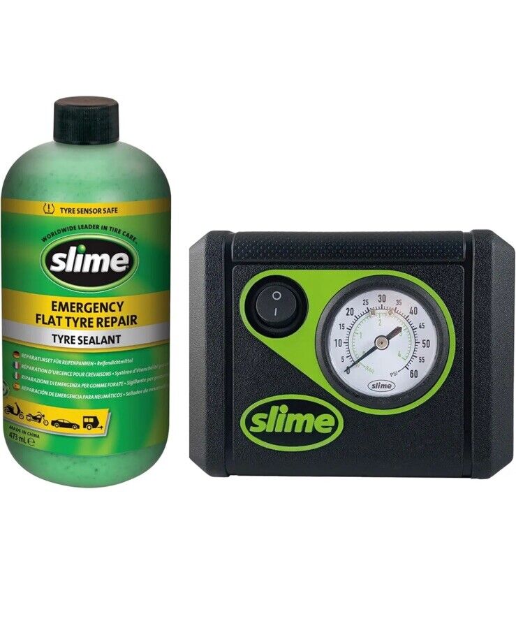 1x NEW Slime Smart Flat Tyre Inflation Sealant Repair Kit Compressor 539771440