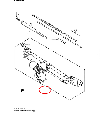 NEW Genuine Suzuki SWIFT Windscreen Wiper Reg Linkage Motor METAL FIXING POINTS
