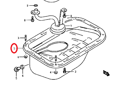 NEW Genuine Suzuki SWIFT 1.3 2000-2005 Engine Oil Sump Pan 11510-71C01 No PLUG