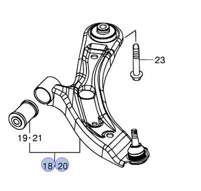 NEW Genuine Suzuki SX4 Suspension Arm PASSENGER SIDE FRONT 2006-14 45202-54L20