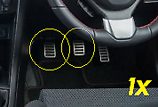 1X NEW Genuine Suzuki SWIFT SPORT BRAKE / CLUTCH Pedal Steel Rubber Pad 49750-70L00