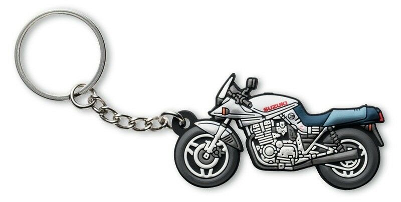 NEW Genuine Suzuki KATANA KEYRING KEYCHAIN RUBBER WHITE 99000-990M1-K11