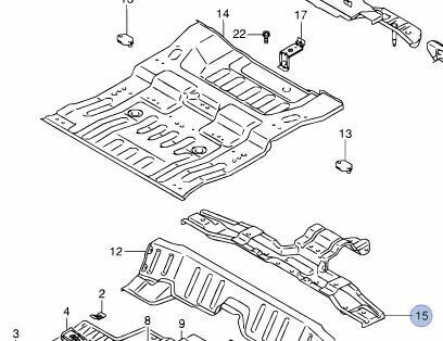 NEW Genuine Suzuki Jimny BOOT REAR BACK SEATS FLOOR PANEL SECTION 62120-81AV1