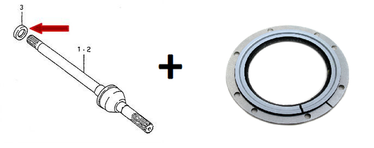 NEW Genuine Suzuki Jimny Front SHAFT & HUB SEAL SET for the Swivel Joint Hub