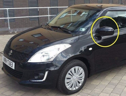 NEW Suzuki SWIFT Wing Mirror Back Cover Cap LEFT PASSENGER 84728-68L00-ZCE BLACK