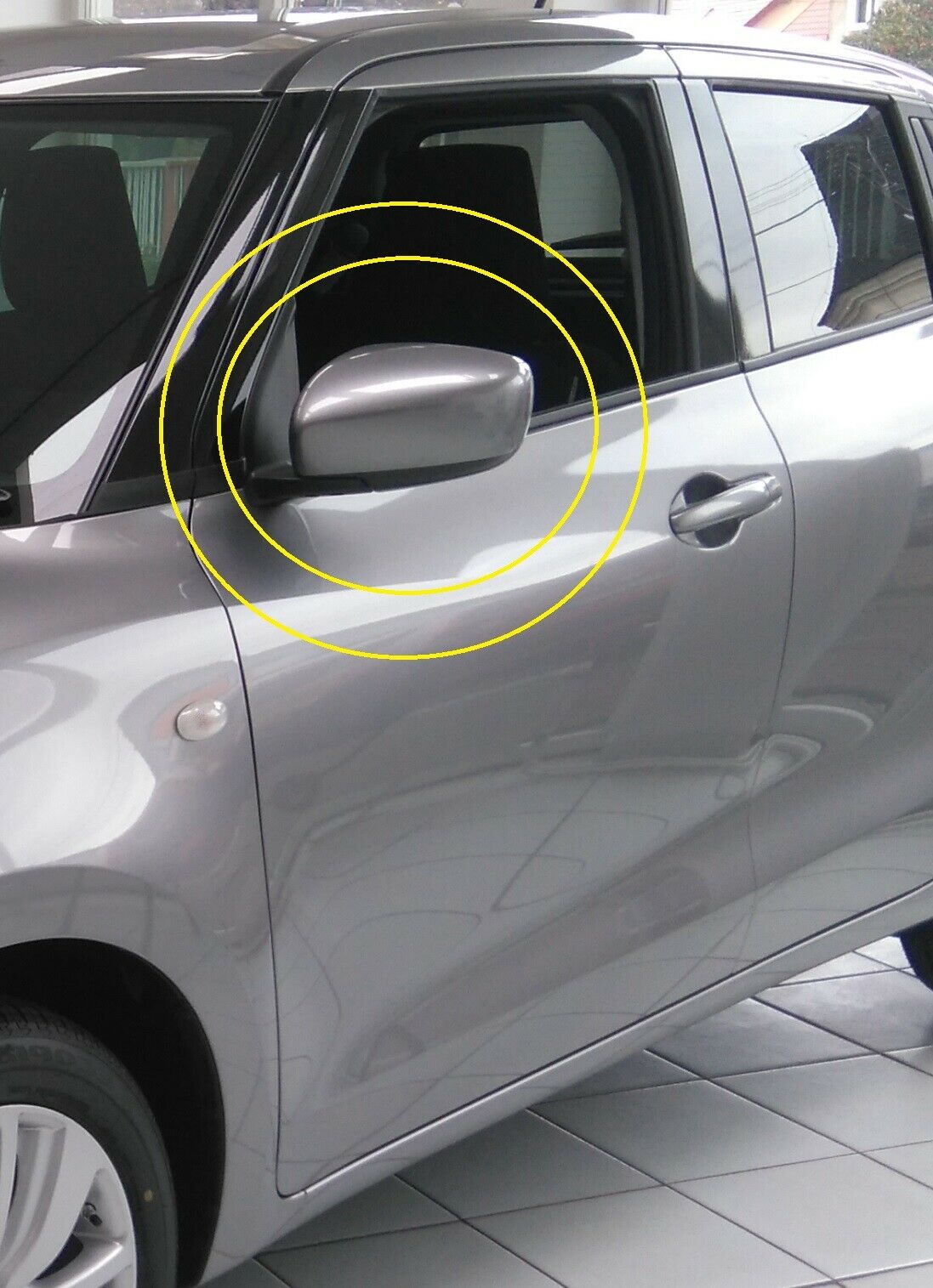 NEW Suzuki SWIFT 2017-24 Wing Mirror Cover Cap LEFT 84728-52R20-ZNC GREY