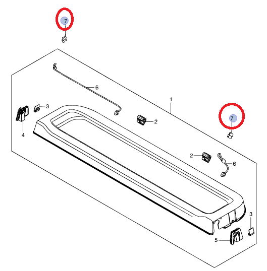 2x NEW Genuine Suzuki SWIFT 2011-16 Parcel Shelf METAL CLIP STRING HOLDER 88921-61P00