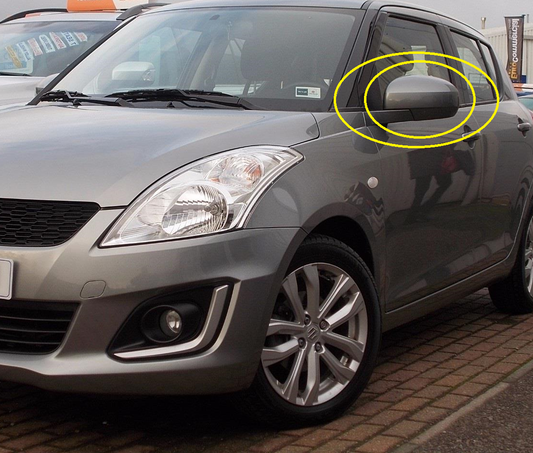 NEW Suzuki SWIFT 2011-16 Wing Mirror Back Cover Cap LEFT 84728-68L00-ZCD GREY