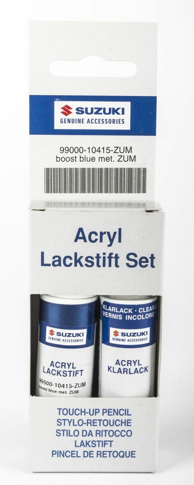 NEW Genuine Suzuki TOUCH UP PAINT Stick Pen Brush Set BOOST BLUE 99000-10415-ZUM