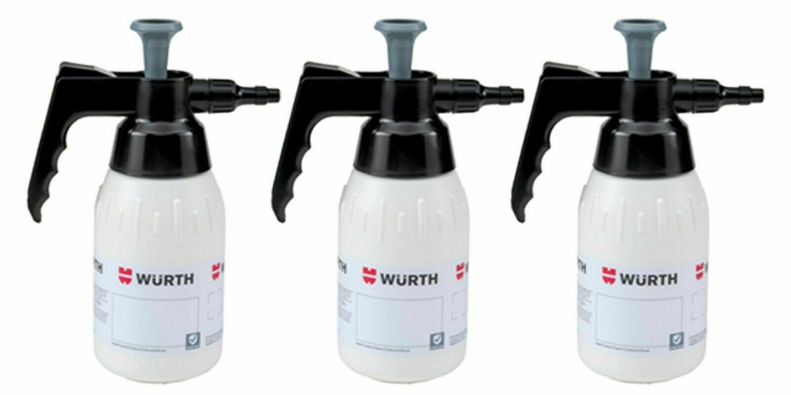 3x NEW Genuine WURTH Brake Cleaner 1L PUMP SPRAY BOTTLE DISPENSER 0891