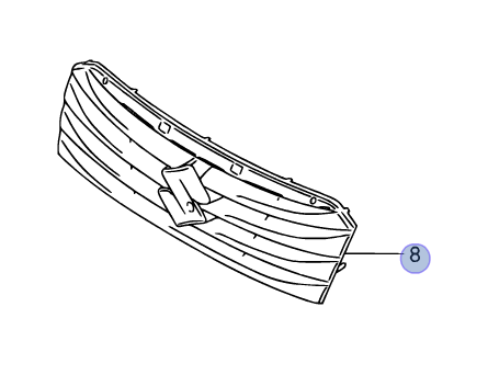 NEW Genuine Suzuki S-Cross Front Upper Top Grill Grille TYPE 1 71741-61M00-5PK
