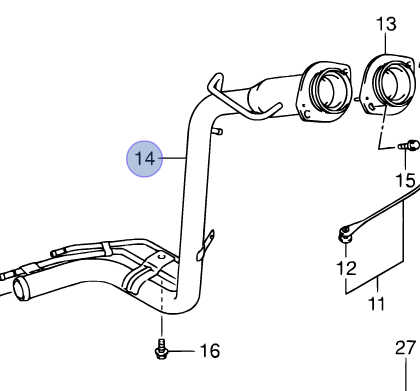 NEW Genuine Suzuki SX4 PETROL Fuel Filler Pipe Neck SALOON MODEL 89201-80J11