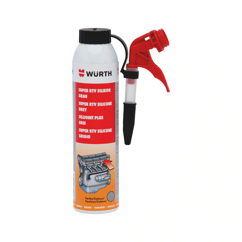 NEW Genuine WURTH Super RTV Silicone HIGH TEMPERATURE Sealant Sealer Black 200ml