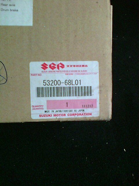 NEW Genuine Suzuki SWIFT 1.2 2011-2017 Rear Brake Shoe Kit Set 53200-68L01