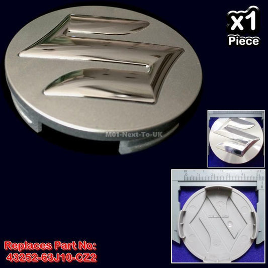 Genuine Suzuki SWIFT SX4 SPLASH Alloy Wheel Centre Cap Silver 43252-63J10-CZ2