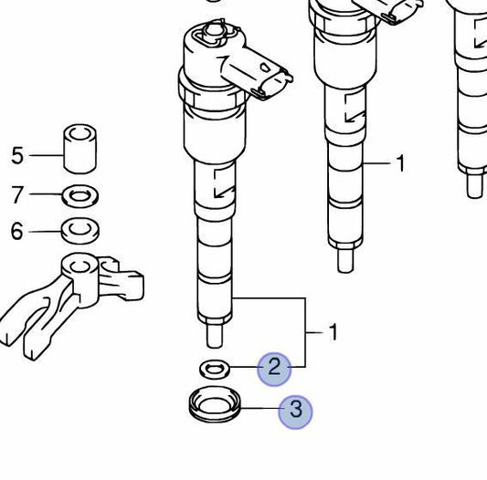 NEW Genuine Suzuki SWIFT 1.3 Diesel FUEL INJECTOR SEALS & GASKETS 4 of each