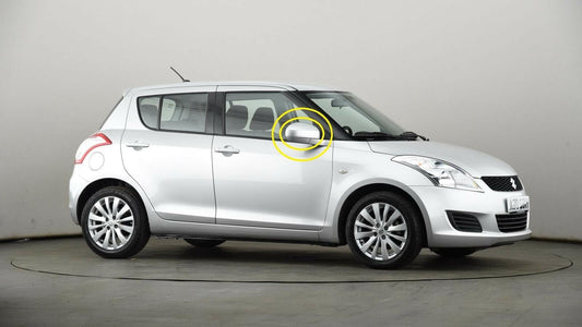 NEW Suzuki SWIFT Wing Mirror Back Cover Cap RIGHT DRIVER 84718-68L00-ZCC SILVER