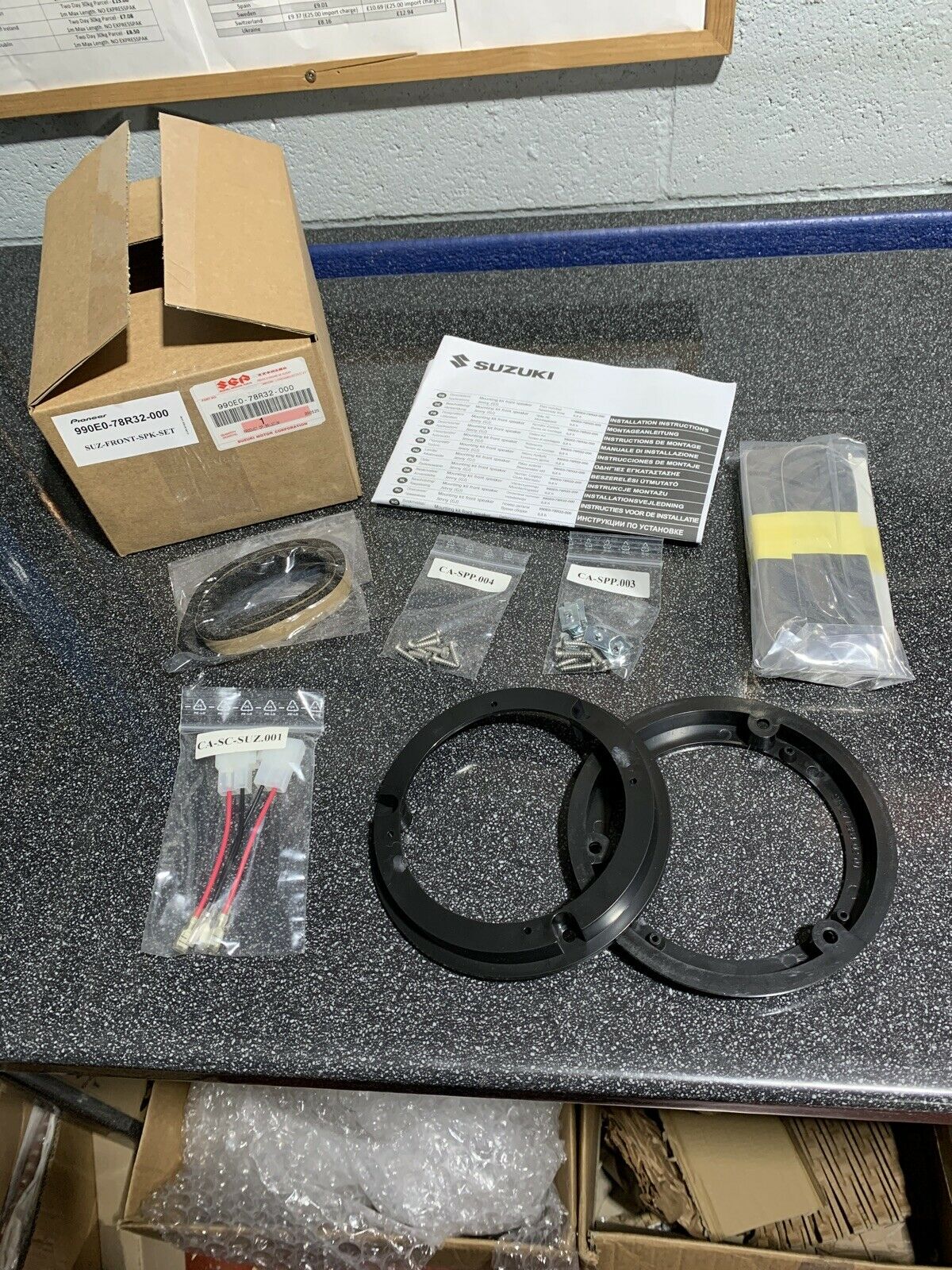 Genuine Suzuki 2019 JIMNY Front Speaker Bracket Mounting Upgrade Kit 990E0-78R32