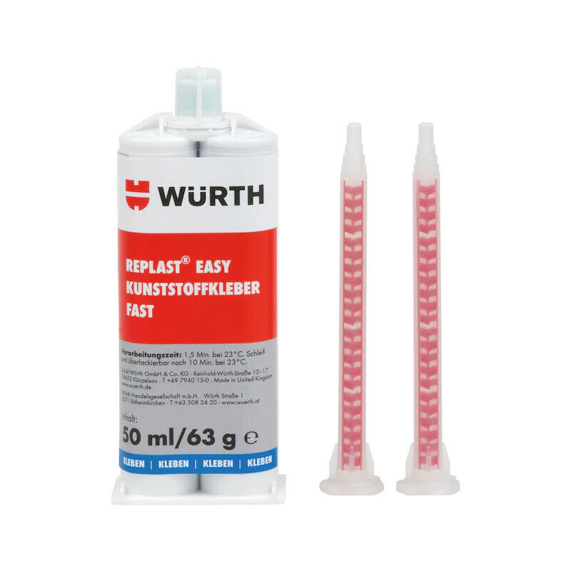 NEW Genuine WURTH REPLAST Easy Plastics Adhesive Fast 08935003