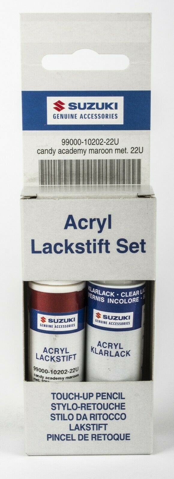 NEW Genuine Suzuki TOUCH UP PAINT Stick Pen Brush Set CANDY ACADEMY MAROON 22U