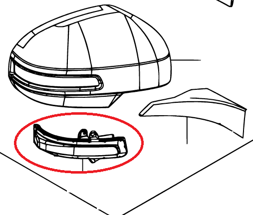 NEW Genuine Suzuki GV GRAND VITARA Wing Mirror INDICATOR Flasher RIGHT 36410-78K00