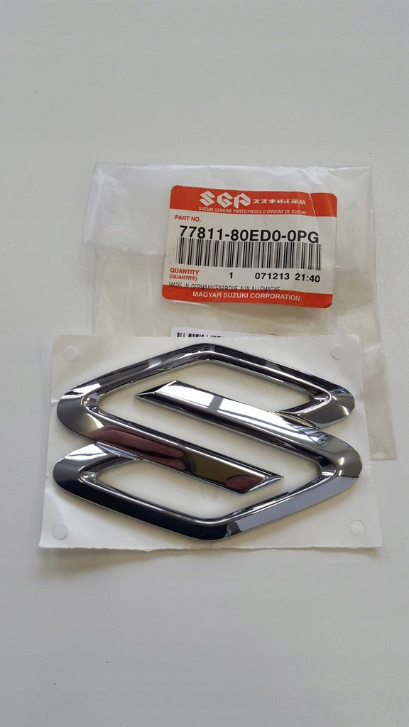 NEW Genuine Suzuki IGNIS 2004 Front Grille Chrome S Badge Emblem 77811-80ED0-0PG