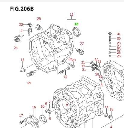 NEW Genuine Suzuki GV XL-7 Gearbox Rear Oil Seal 24732-54J00